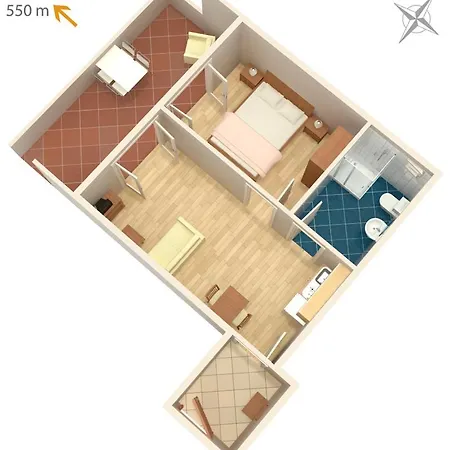 Novigrad 2536d アパート *